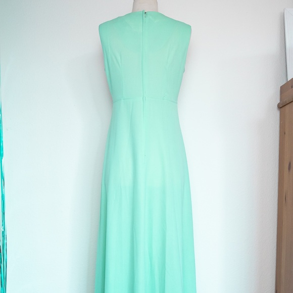 60’s Vintage Seafoam Green Gown - Picture 4 of 15